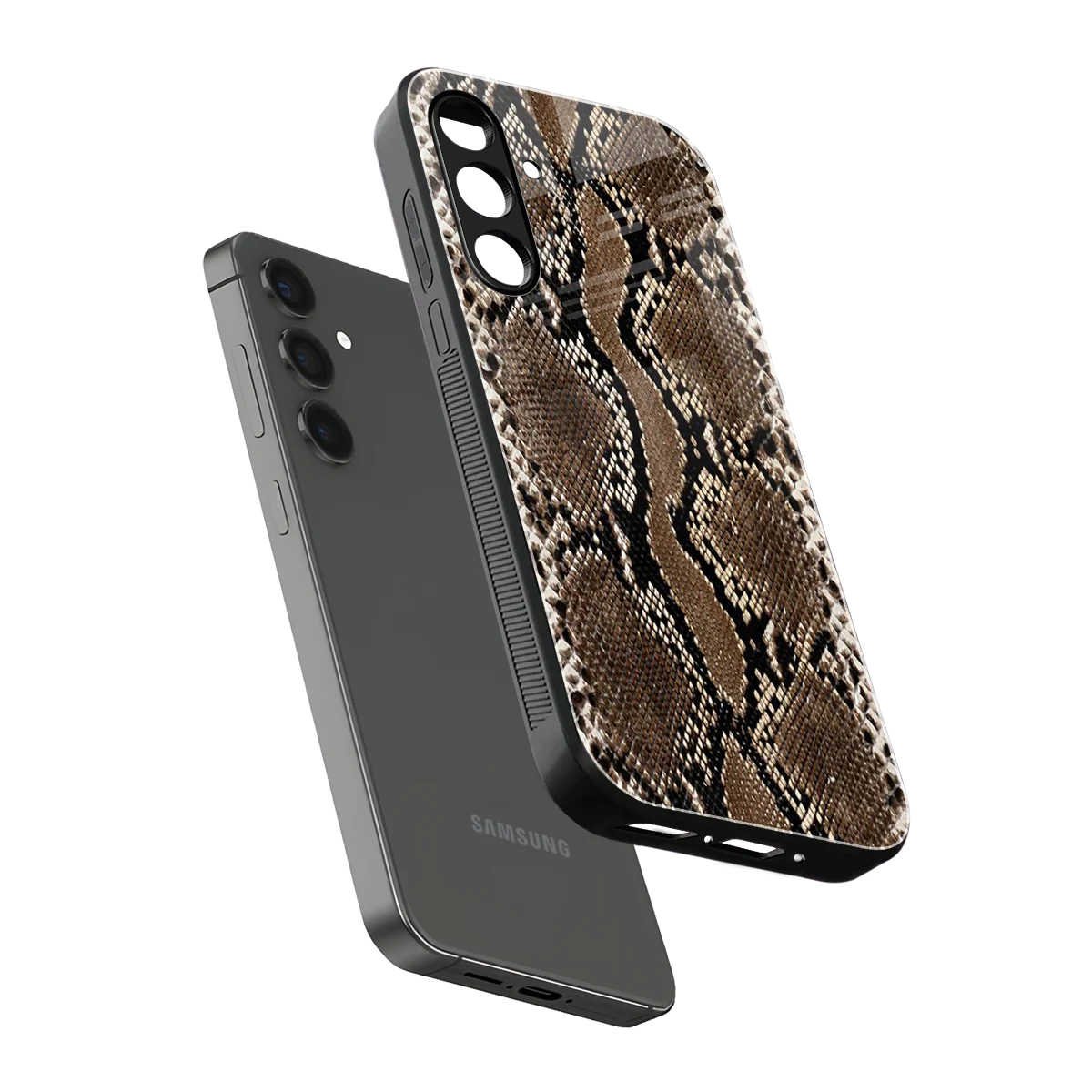 Ouroboros sleek samsung galaxy a16 5g cover with tempered glass back and TPU edges