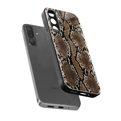 Ouroboros sleek samsung galaxy m36 5g cover with tempered glass back and TPU edges