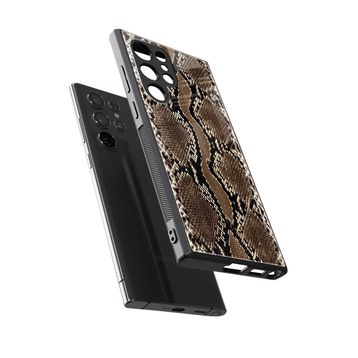 Ouroboros sleek samsung galaxy s23 ultra cover with tempered glass back and TPU edges