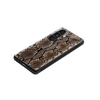 Ouroboros stylish phone case for samsung galaxy s25 | glossy glass and slim fit