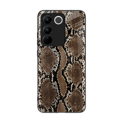 Ouroboros back phone cover | glass case for vivo v27 5g