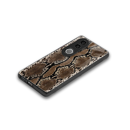 Ouroboros stylish phone case for vivo v50 | glossy glass and slim fit