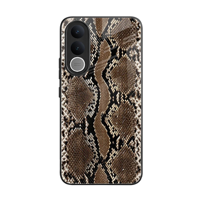 Ouroboros back phone cover | glass case for vivo v70 fe