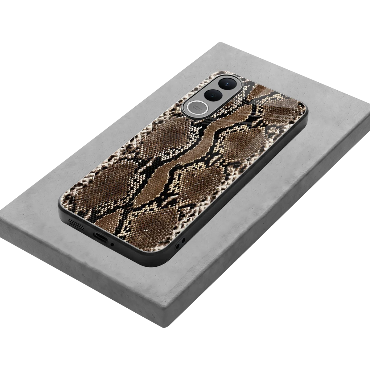 Ouroboros stylish phone case for vivo v70 fe | glossy glass and slim fit