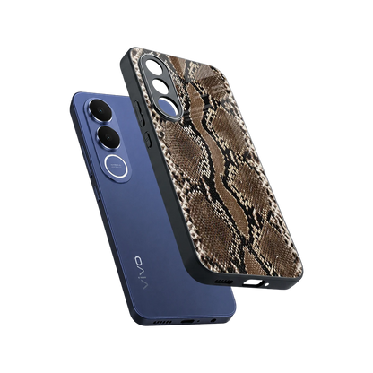 Ouroboros sleek vivo v70 fe cover with tempered glass back and TPU edges