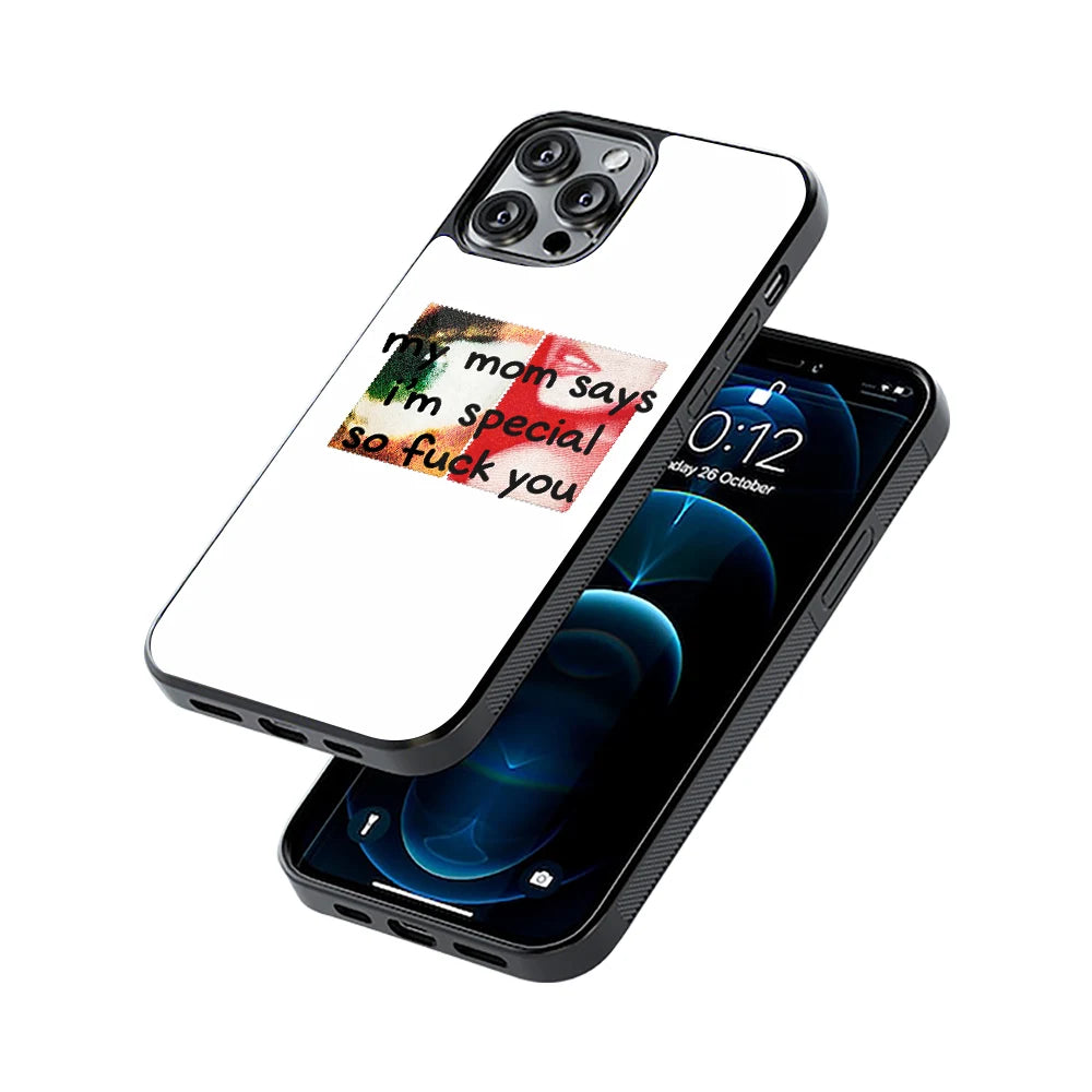 Protective Glass Back Phone Case Compatible with iPhone, Samsung, OnePlus, Pixel & More