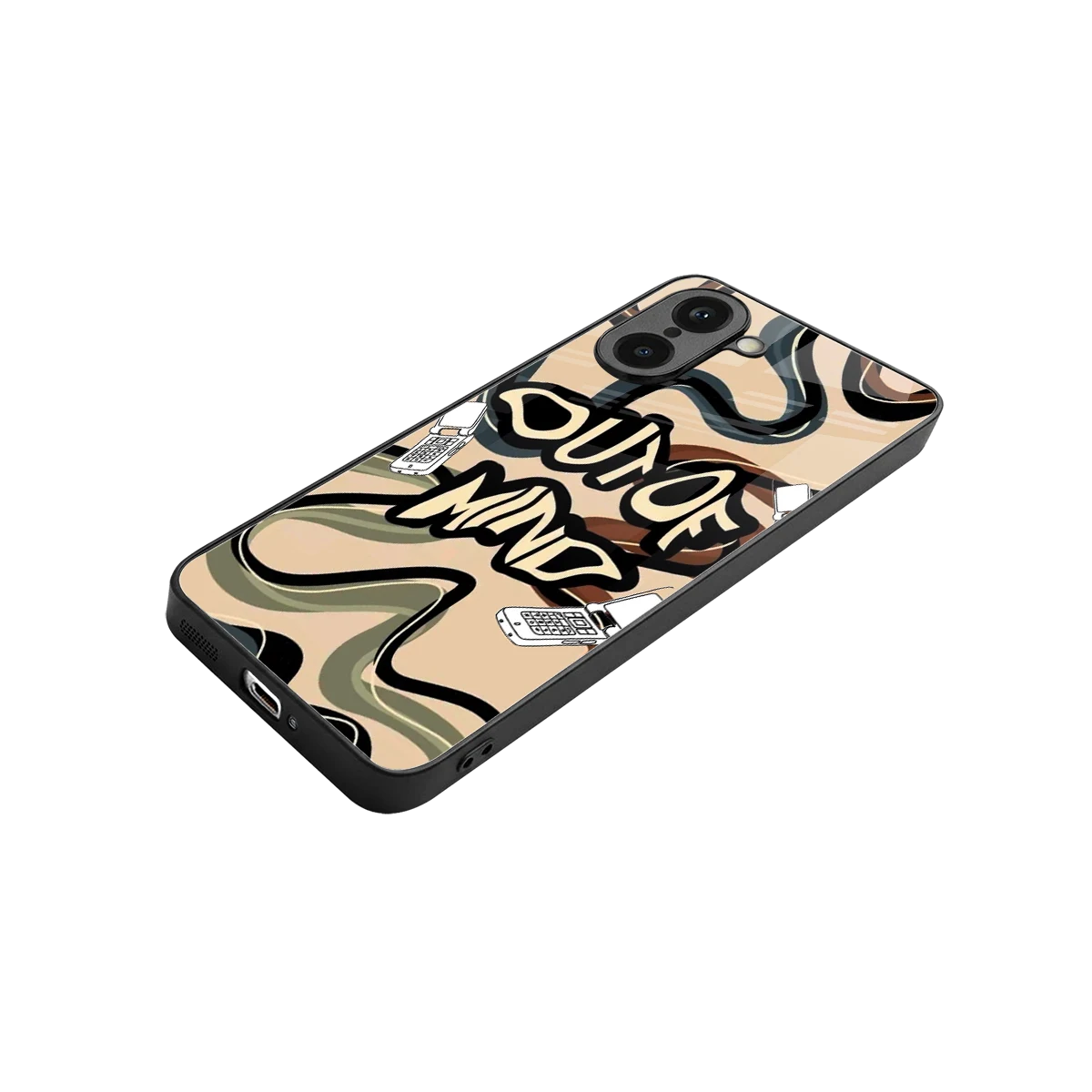 Outta Mind stylish phone case for oneplus nord ce5 5g | glossy glass and slim fit