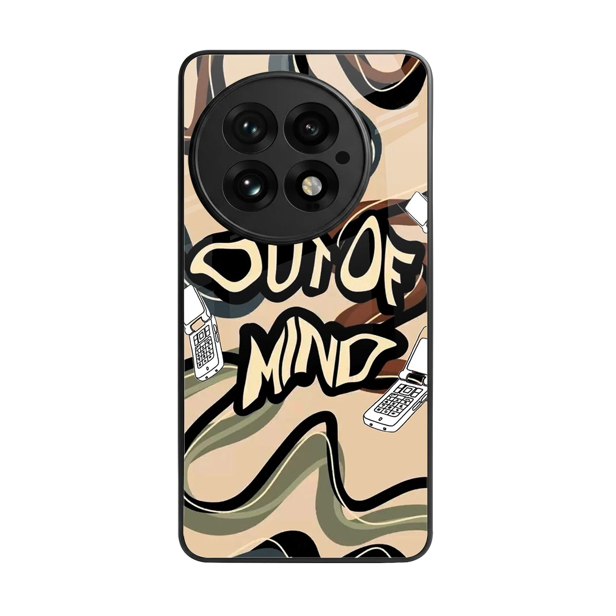 Outta Mind back phone cover | glass case for oneplus 13