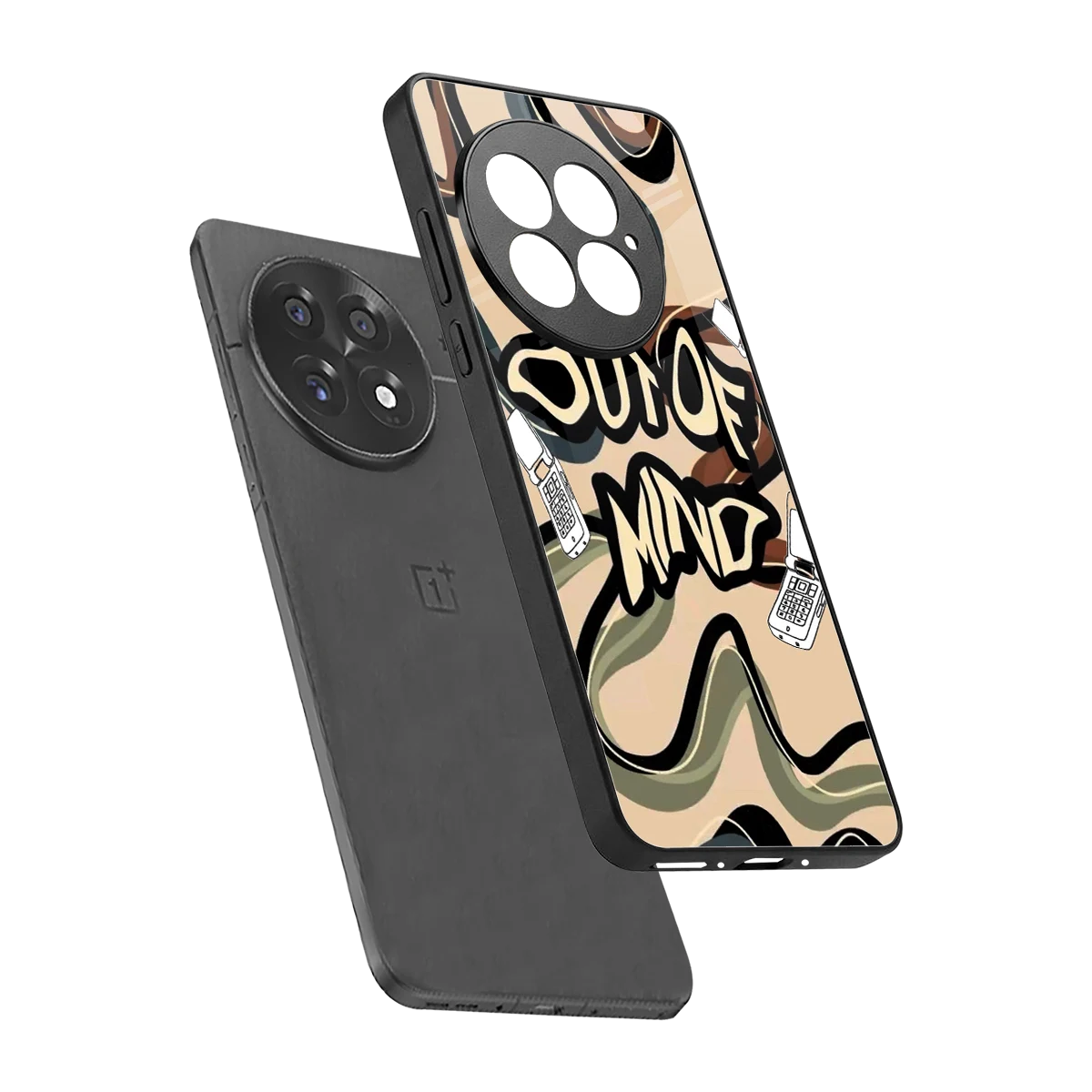 Outta Mind sleek oneplus 13 cover with tempered glass back and TPU edges