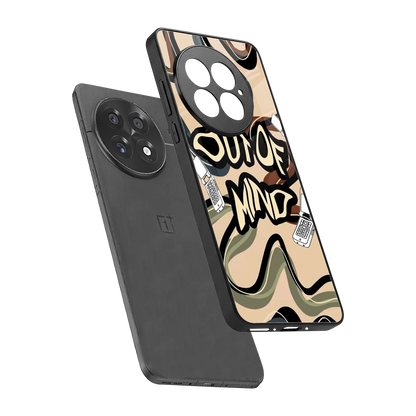 Outta Mind sleek oneplus 13 cover with tempered glass back and TPU edges