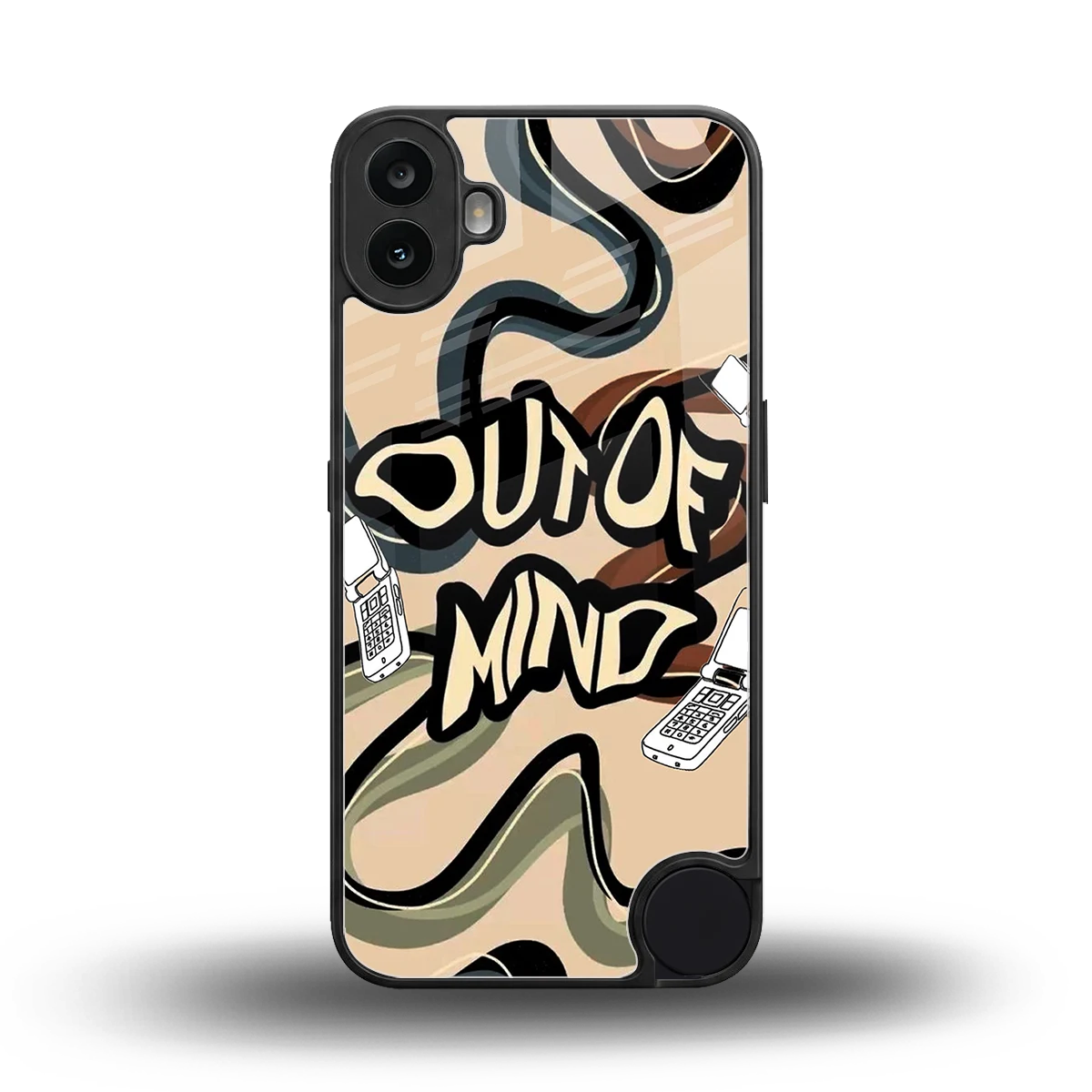 Outta Mind back phone cover | glass case for cmf nothing phone 1