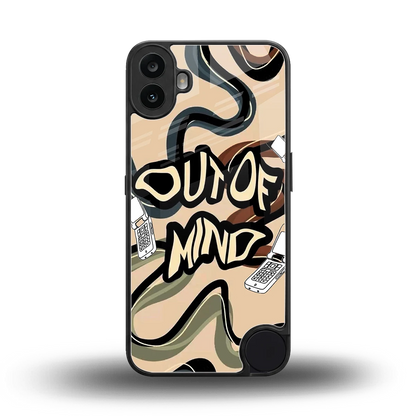 Outta Mind back phone cover | glass case for cmf nothing phone 1