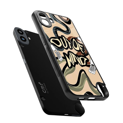 Outta Mind sleek cmf nothing phone 1 cover with tempered glass back and TPU edges