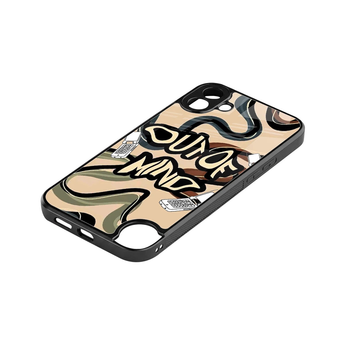 Outta Mind stylish phone case for cmf nothing phone 1 | glossy glass and slim fit