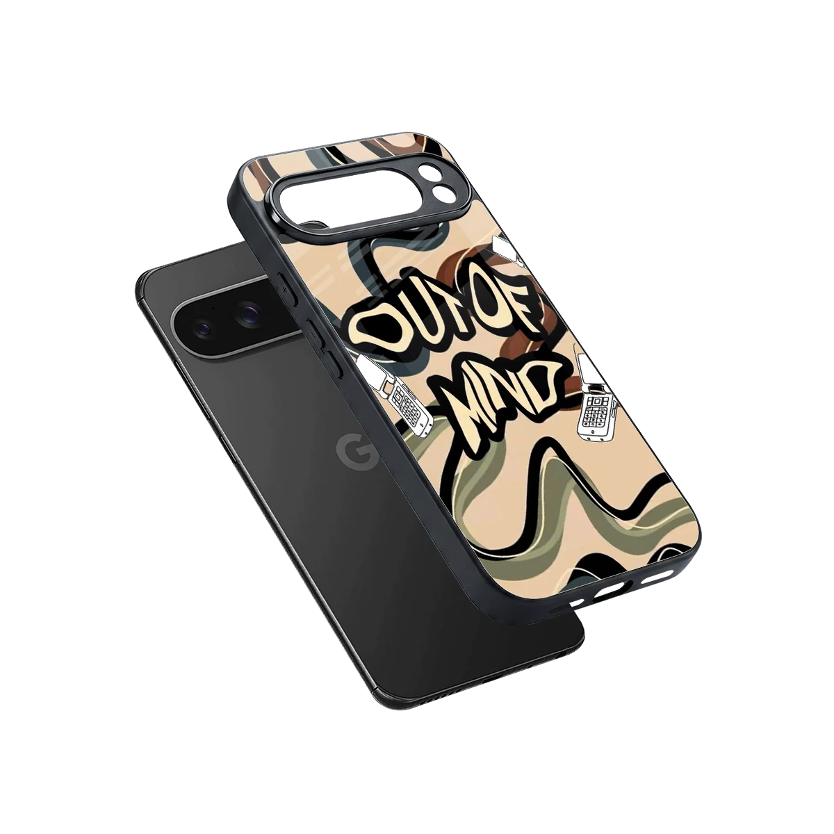 Outta Mind sleek google pixel 10 pro xl cover with tempered glass back and TPU edges