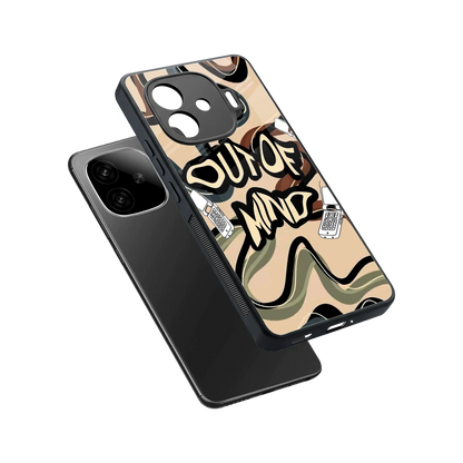 Outta Mind sleek iqoo neo 10r 5g cover with tempered glass back and TPU edges