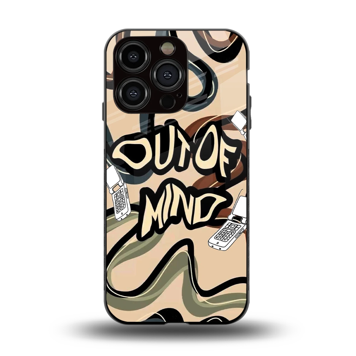 Outta Mind back phone cover | glass case for iphone 13 pro