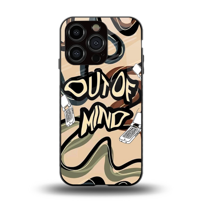 Outta Mind back phone cover | glass case for iphone 13 pro