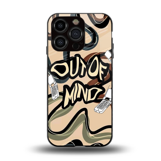 Outta Mind back phone cover | glass case for iphone 13 pro