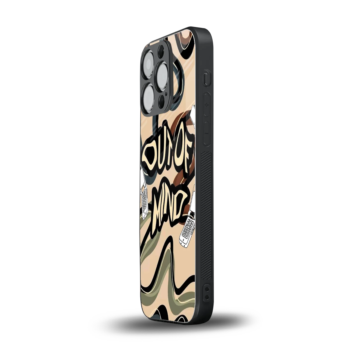 Outta Mind iphone 13 pro mobile cover | shockproof glass phone case