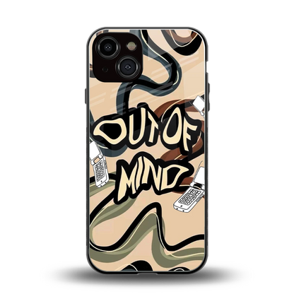 Outta Mind back phone cover | glass case for iphone 13