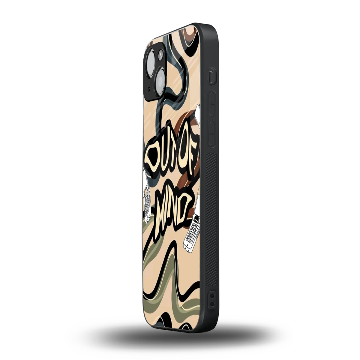 Outta Mind iphone 14 mobile cover | shockproof glass phone case