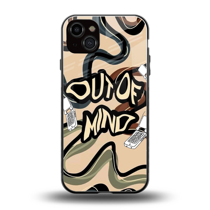 Outta Mind back phone cover | glass case for iphone 15 plus