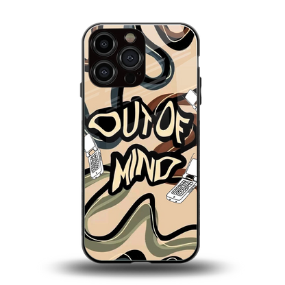 Outta Mind back phone cover | glass case for iphone 15 pro max
