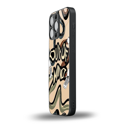 Outta Mind iphone 15 pro max mobile cover | shockproof glass phone case