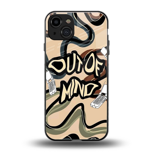 Outta Mind back phone cover | glass case for iphone 15