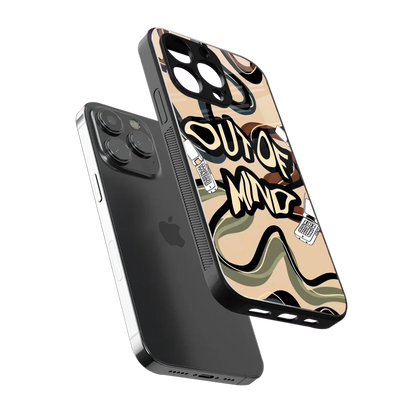 Outta Mind sleek iphone 16 pro max cover with tempered glass back and TPU edges