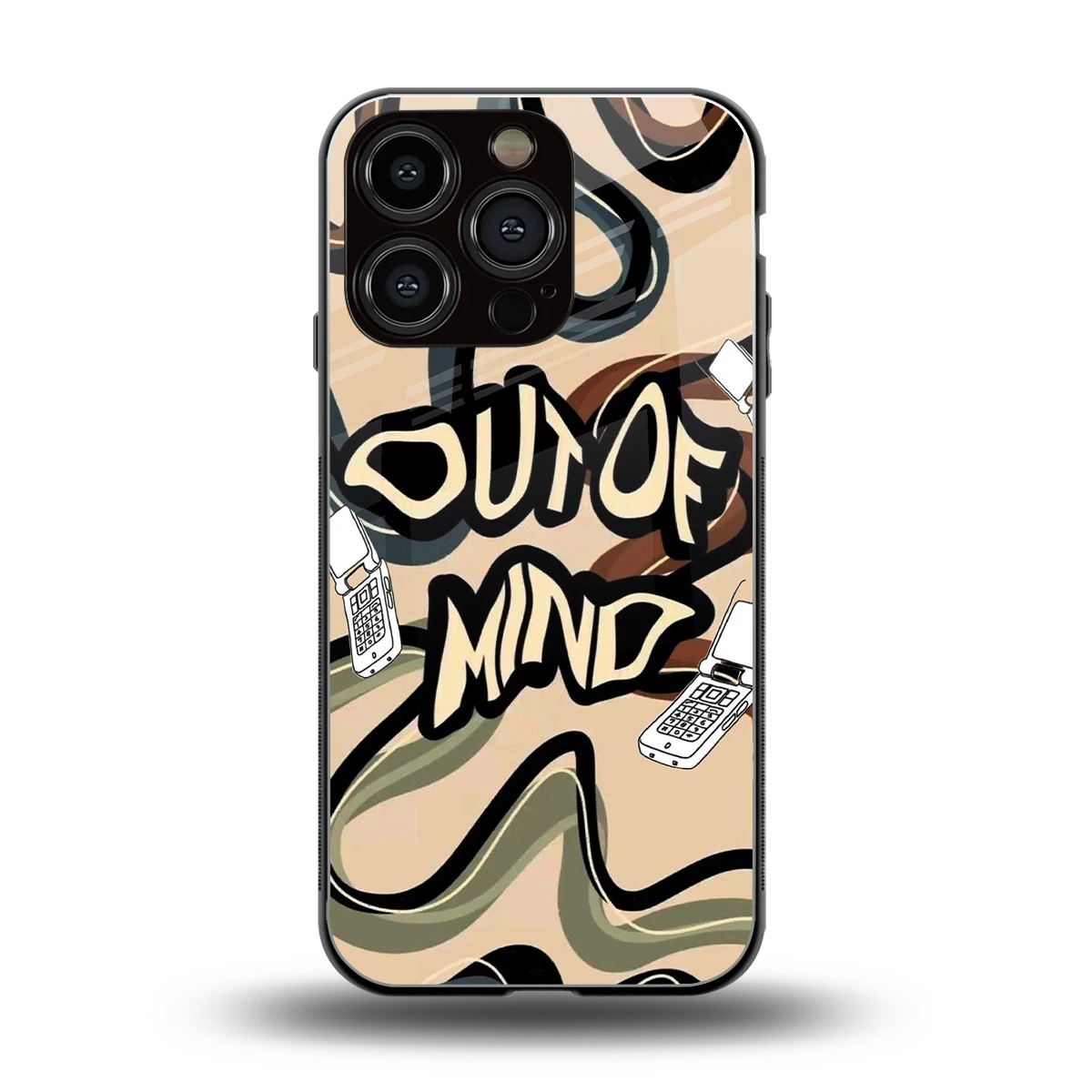 Outta Mind back phone cover | glass case for iphone 16 pro