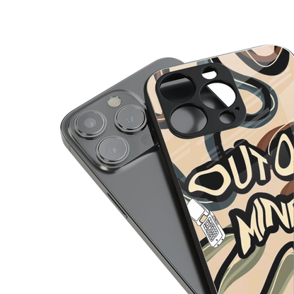 Outta Mind stylish phone case for iphone 16 pro max | glossy glass and slim fit
