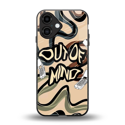 Outta Mind back phone cover | glass case for iphone 16