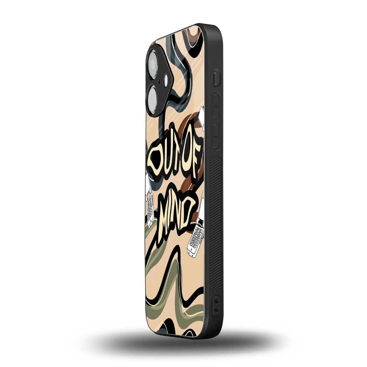Outta Mind iPhone 16 mobile cover | shockproof glass phone case