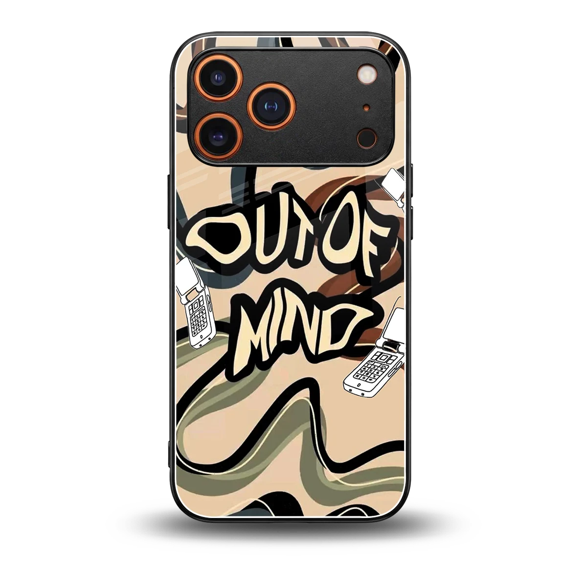 Outta Mind back phone cover | glass case for iphone 17 pro max