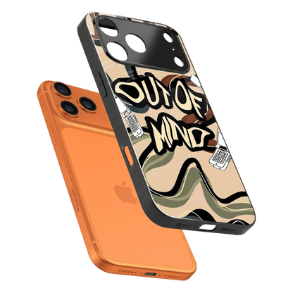 Outta Mind sleek iphone 17 pro cover with tempered glass back and TPU edges
