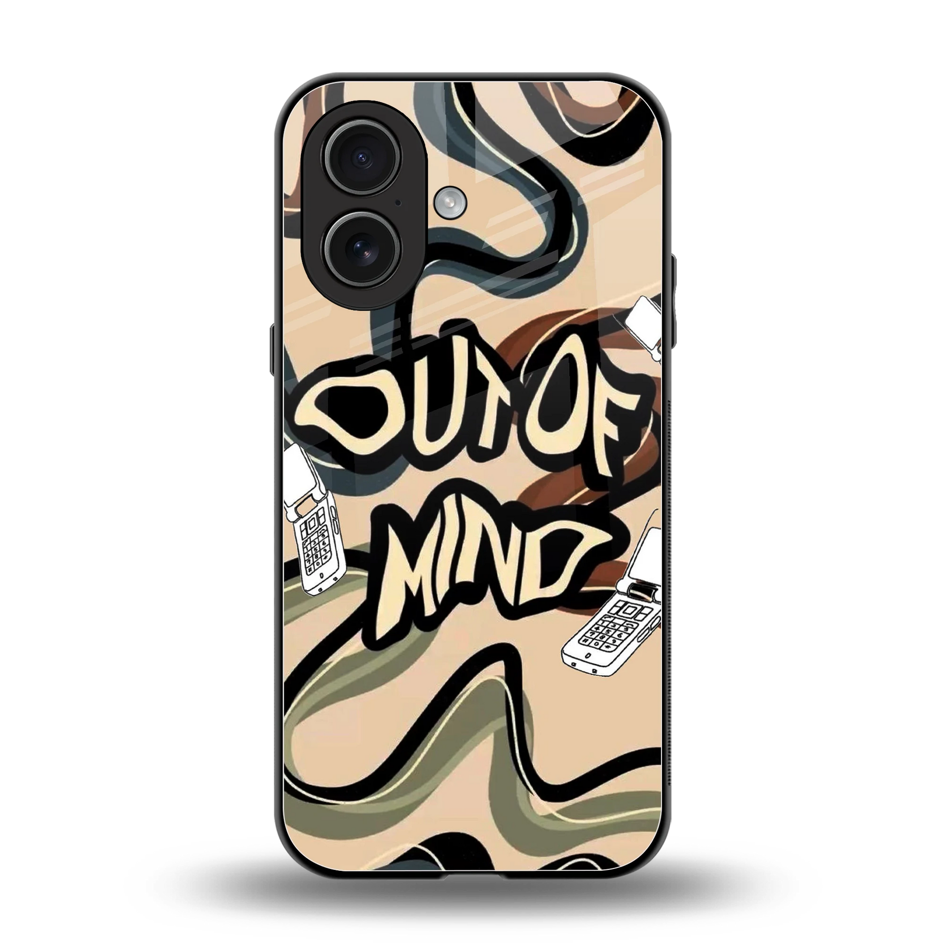 Outta Mind back phone cover | glass case for iphone 17