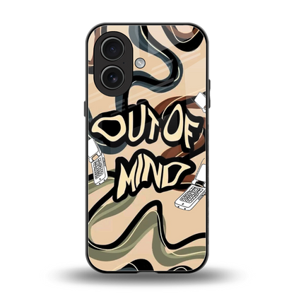 Outta Mind back phone cover | glass case for iphone 17