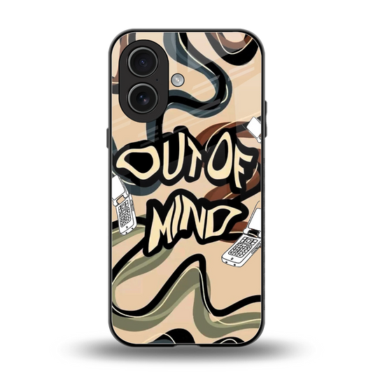 Outta Mind back phone cover | glass case for iphone 17