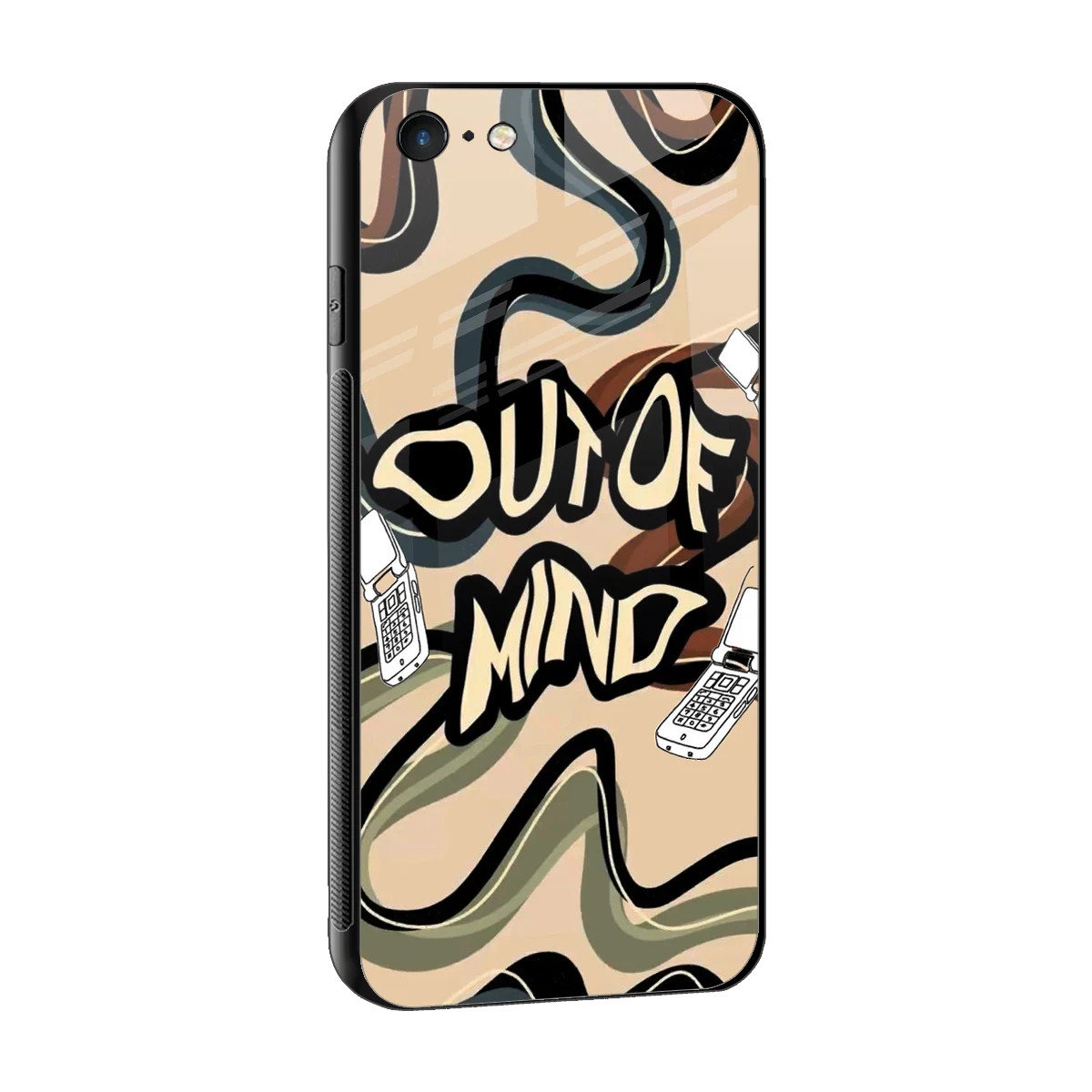 Outta Mind sleek iphone 6 cover with tempered glass back and TPU edges