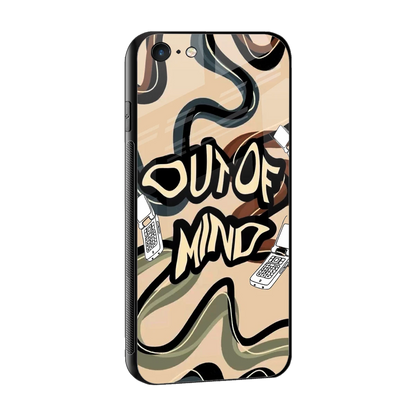 Outta Mind sleek iphone 6s cover with tempered glass back and TPU edges