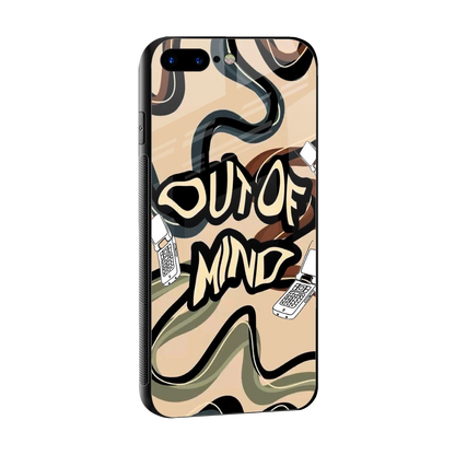 Outta Mind sleek iphone 7 plus cover with tempered glass back and TPU edges