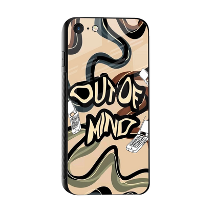 Outta Mind sleek iphone 7 cover with tempered glass back and TPU edges