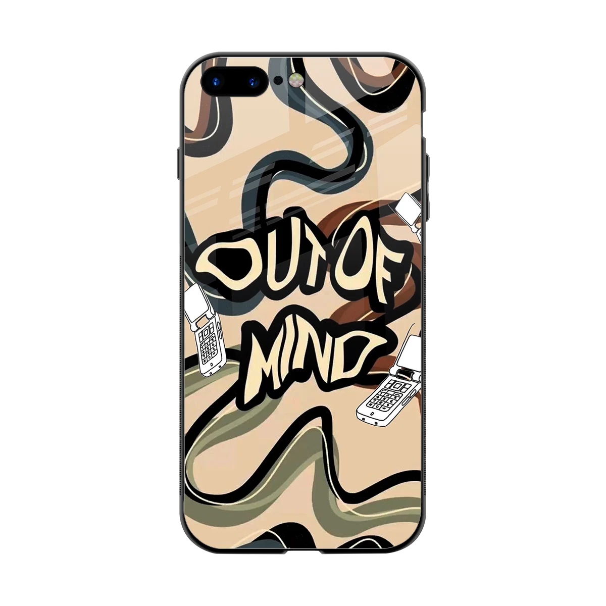 Outta Mind back phone cover | glass case for iphone 7 plus