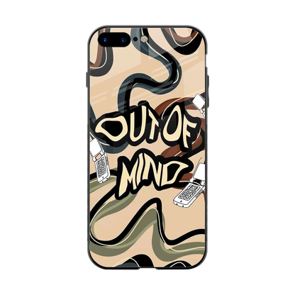 Outta Mind back phone cover | glass case for iphone 7 plus