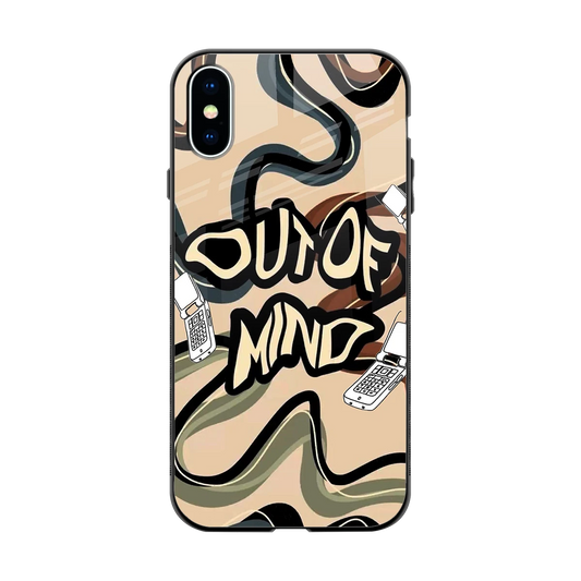 Outta Mind back phone cover | glass case for iphone x