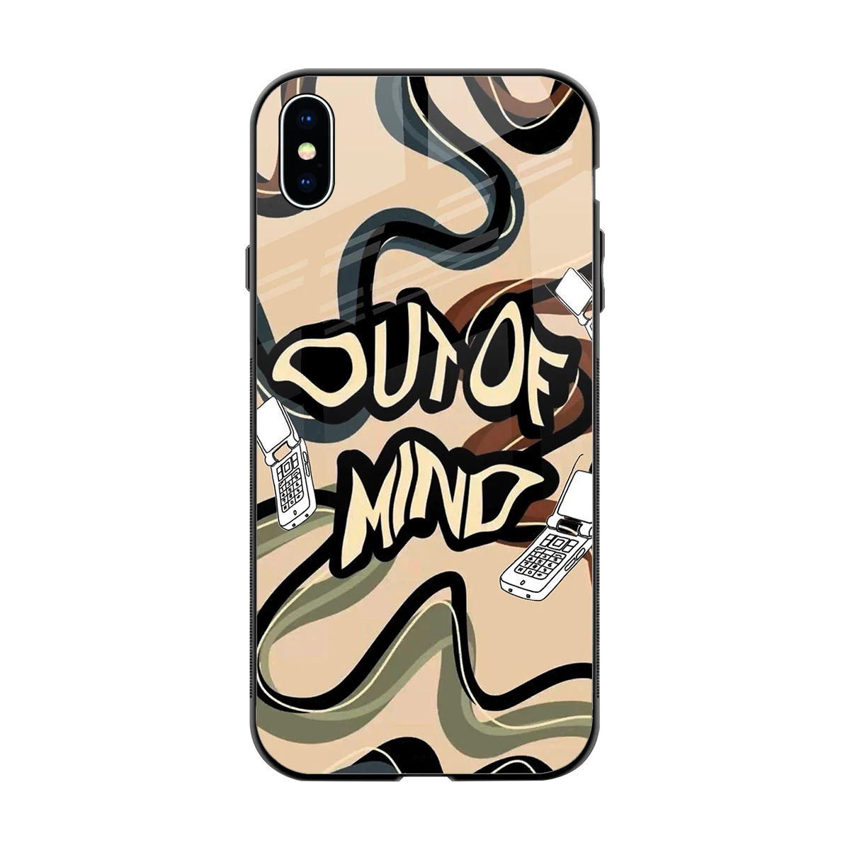 Outta Mind back phone cover | glass case for iphone xs max