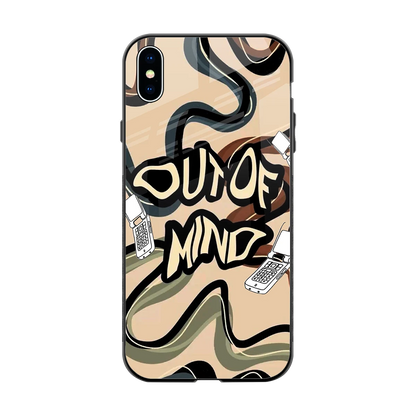 Outta Mind back phone cover | glass case for iphone xs max