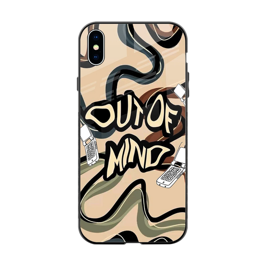 Outta Mind back phone cover | glass case for iphone xs max